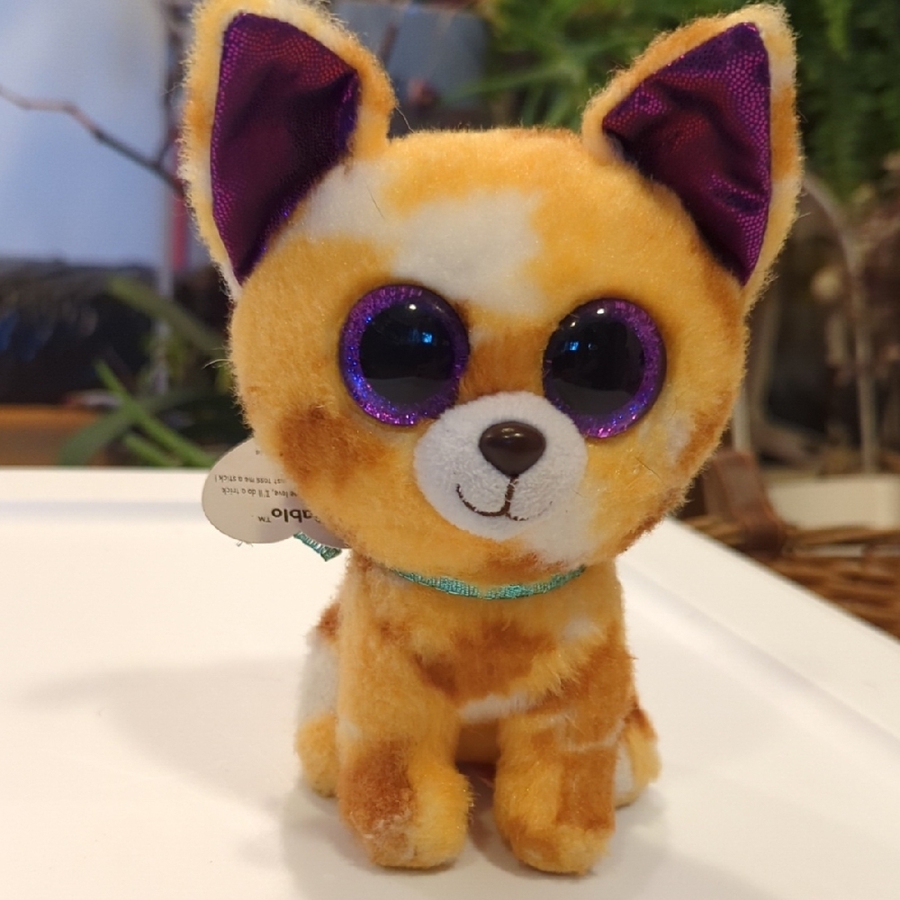 Ty Yellow Plush Toy Dog